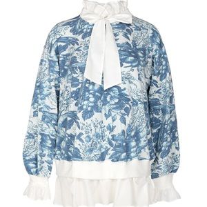 1X Selkie The Louie Toile Victorian Sweater